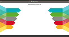 Desktop Screenshot of krematorien-online.de