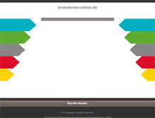 Tablet Screenshot of krematorien-online.de